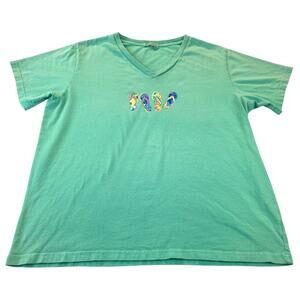 Fresh Produce V-Neck Vintage T-Shirt Flip Flops Size X-Large